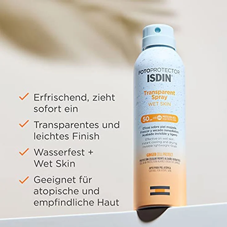 ISDIN Fotoprotector Wet Skin Transparent Spray 50+ Isdin Sonnencreme 250 ml – Bild 4