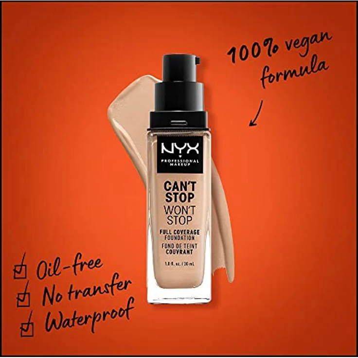 NYX Professional Make-up Can't Stop Won't Stop Natural 30 ml – Bild 2