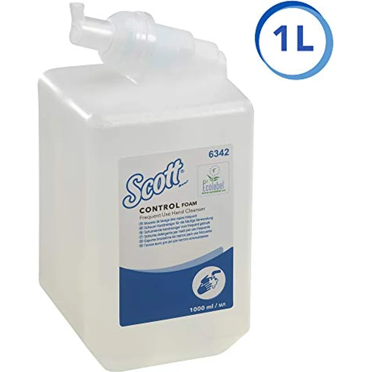 Kimberly-Clark Scott Control Foam Soap, 6x 1 L unparfümierte Schaumseife, transparent, hygienischer Handreiniger für gründliche Reinigung – Bild 2