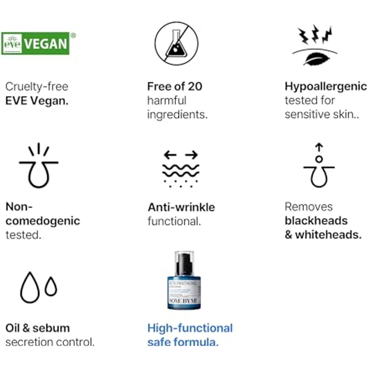 Some By Mi Beta Panthenol Repair Serum, beruhigendes und hydratisierendes Gesichtsserum für empfindliche Haut, 30 ml – Bild 5