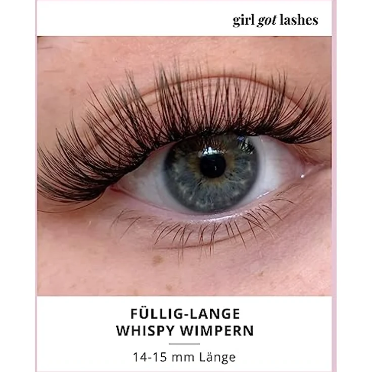 girl got lashes Große Boxen Lash Lover, Handgemachte Wimpernextensions C-Curl, 5 Wimpern-Paare, Vegan, 5-7 Tage Halt – Bild 2