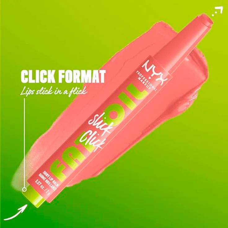 NYX Professional Makeup Fat Oil Slick Click Lippenstift, 2 g, vegane Formel, intensiver Farbglanz und feuchtigkeitsspendend – Bild 4