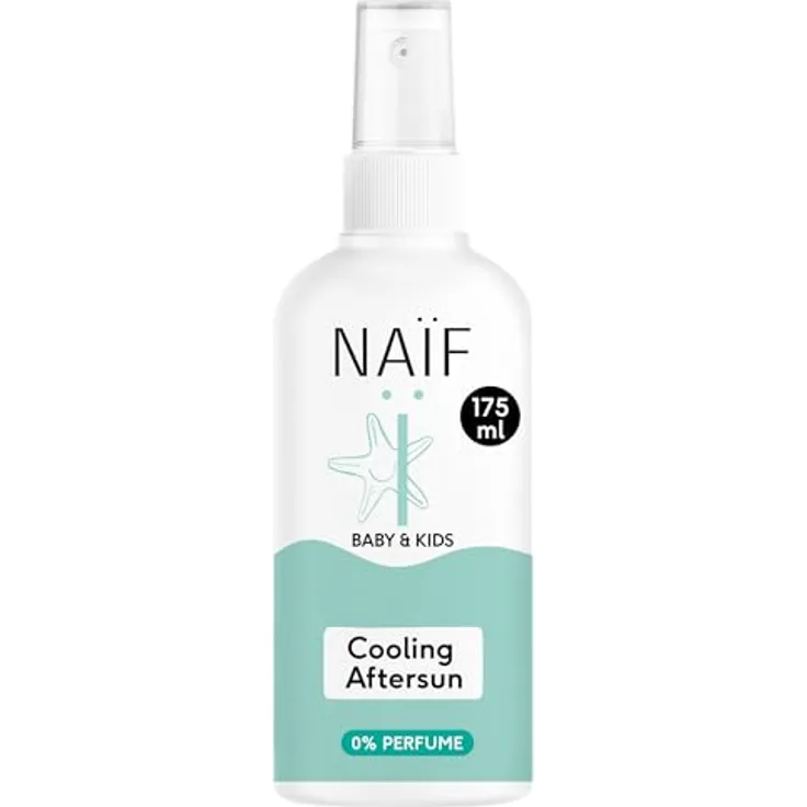 Naïf Kühlendes Aftersun-Spray für Baby & Kind - 0% Parfüm - Beruhigt und kühlt die Haut - Ohne Mikroplastik, Mineralöle oder Silikone - Dermatologisch Getestet - Vegan - 175ML