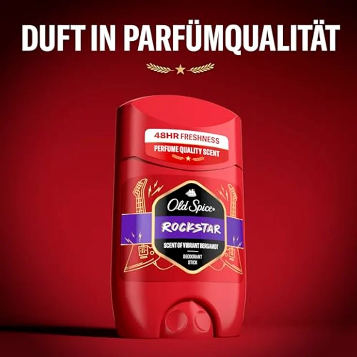 Old Spice Rock Deo Stick für Männer, 50ml, 48H Frische, Parfümqualität, 0% Aluminiumsalze, 50% recyceltes Plastik, Zitrusduft – Bild 3