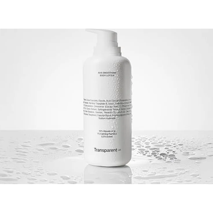 Transparent Lab AHA Smoothing Body Lotion 400 ml, mit 10 % Glykolsäure, feuchtigkeitsspendend und exfolierend für glatte Haut – Bild 2