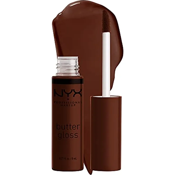 NYX Professional Makeup Butter Gloss 53 Lava Cake, cremiger Lippenstift mit seidiger Textur und köstlichem Geschmack