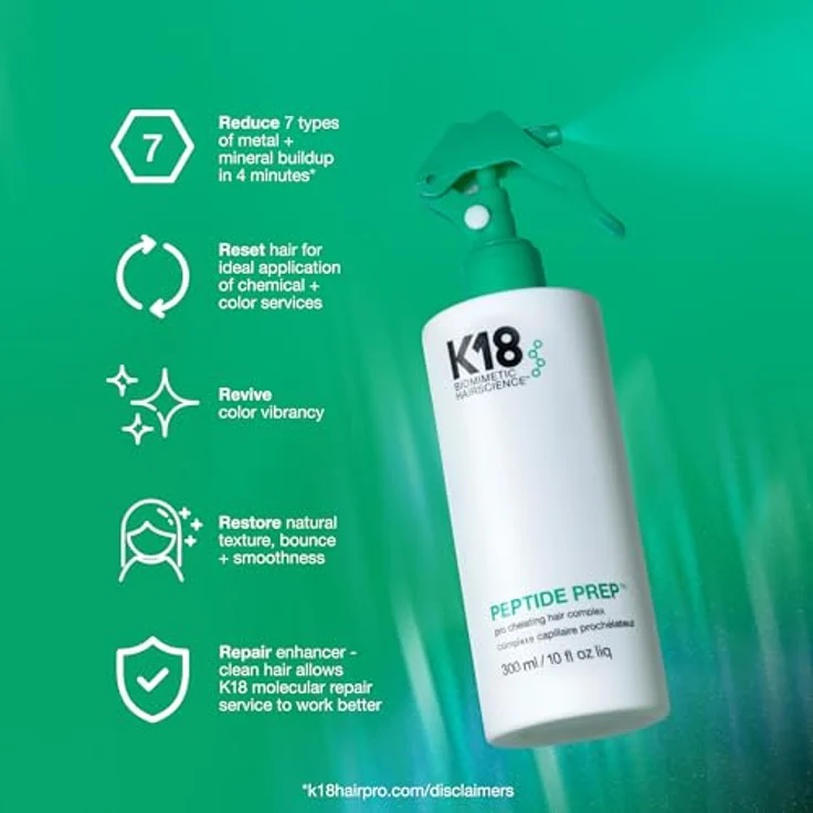 K18 PEPTIDE PREP PRO Chelating Haarkomplex, 300 ml, Reset-Haar für optimale Chemikalien + Farbdienste, beleben die Farbbrillanz und stellen Geschmeidigkeit und Sprungkraft – Bild 4
