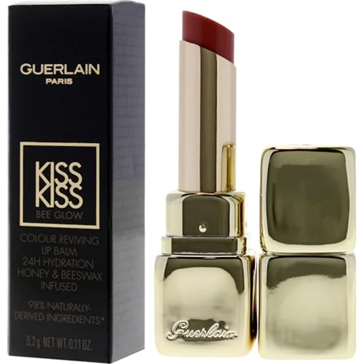 GUERLAIN KissKiss Bee Glow, nährendes und feuchtigkeitsspendendes Lippenbalsam, Farbton 129 Blossom Kiss, 3,2 g – Bild 4