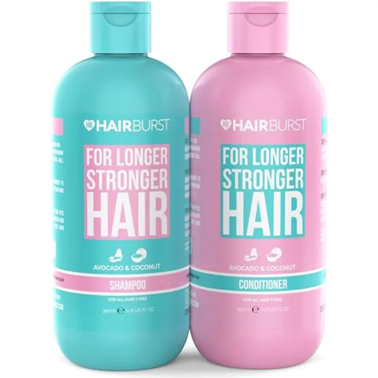 Hairburst Shampoo & Conditioner Set für länger & stärkere Haare, 2 x 350 ml, vegan, flüssig