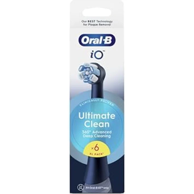 Oral B iO Ultimate Clean Ersatzkopf für Zahnbürste Black 6 St. - Effektive Reinigung, sanft und präzise, entfernt bis zu 100 % mehr Plaque – Bild 2