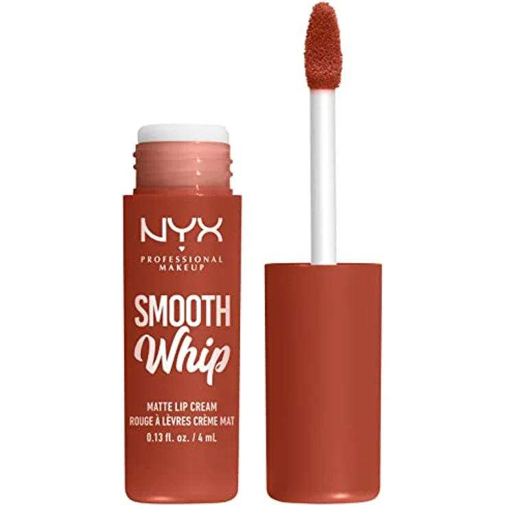 NYX Professional Makeup Smooth Whip Matte Lip Cream, pflegender Lippenstift mit hoher Pigmentierung und Shea- sowie Kakaobutter, 4 ml, Farbe FAUX FUR – Bild 3