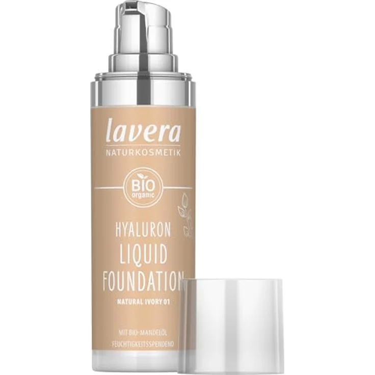 Lavera Hyaluron Liquid Foundation 30 ml Nr. 01 - Natural Ivory – Bild 4