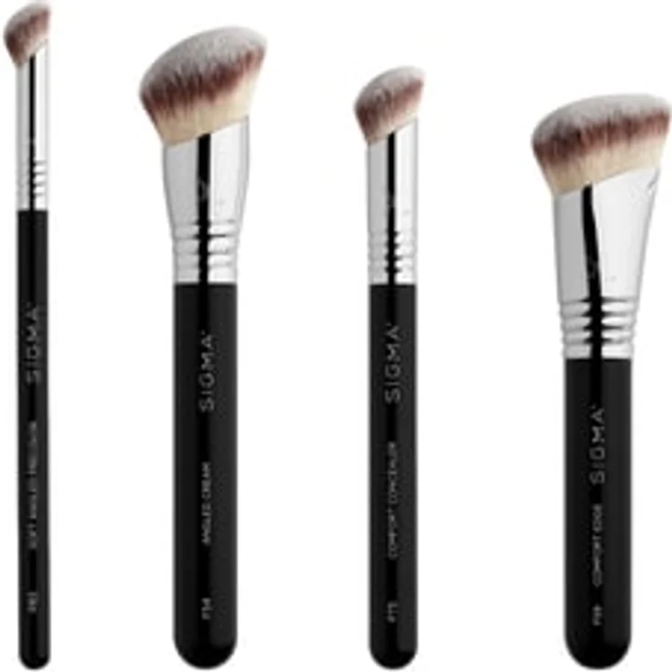 Sigma Beauty Comfort Collection Comfort Complexion Brush Set, 4-teiliges Pinselset mit wasserfesten Griffen und synthetischen Borsten
