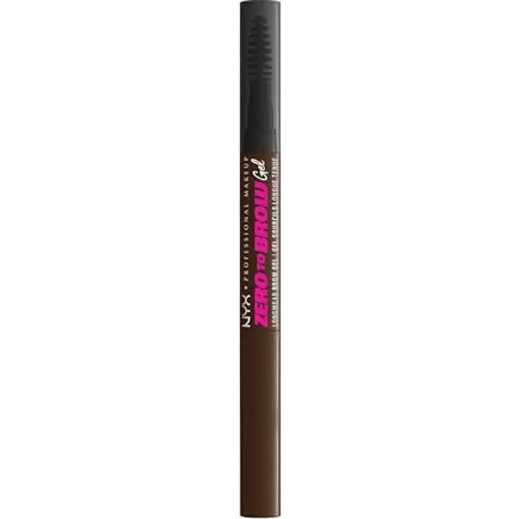 NYX Professional Makeup Zero To Brow Gel, Augenbrauen-Gel mit Applikator, Farbton 07 Espresso, 2 ml
