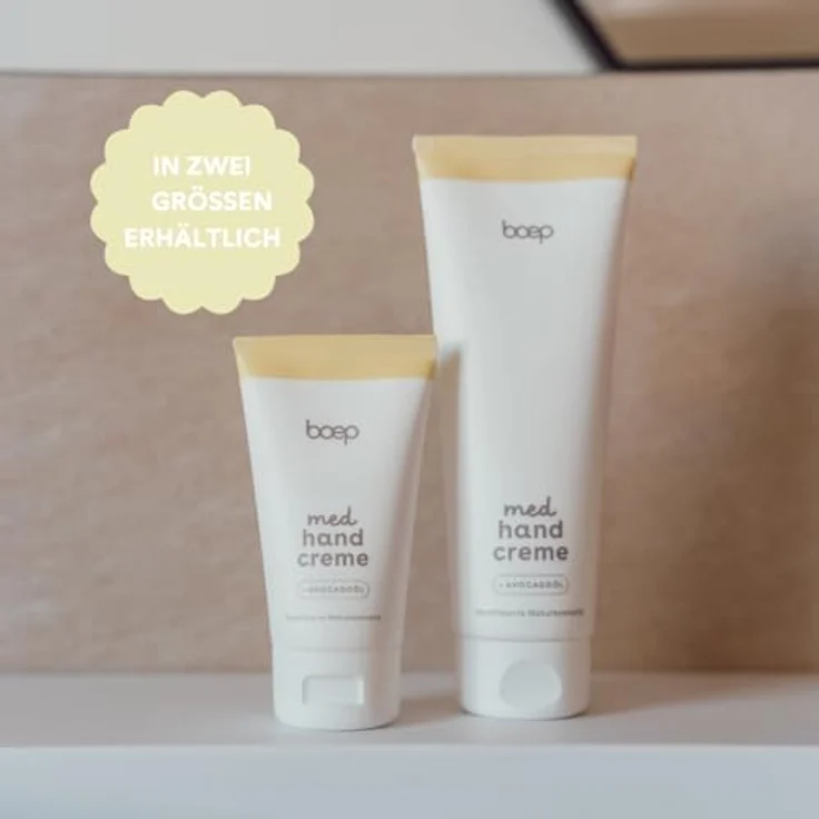 boep med Handcreme, feuchtigkeitsspendende Pflegecreme ohne Duftstoffe für sehr empfindliche Hände, zur Pflege bei Neurodermitis und Psoriasis (40 ml) – Bild 3