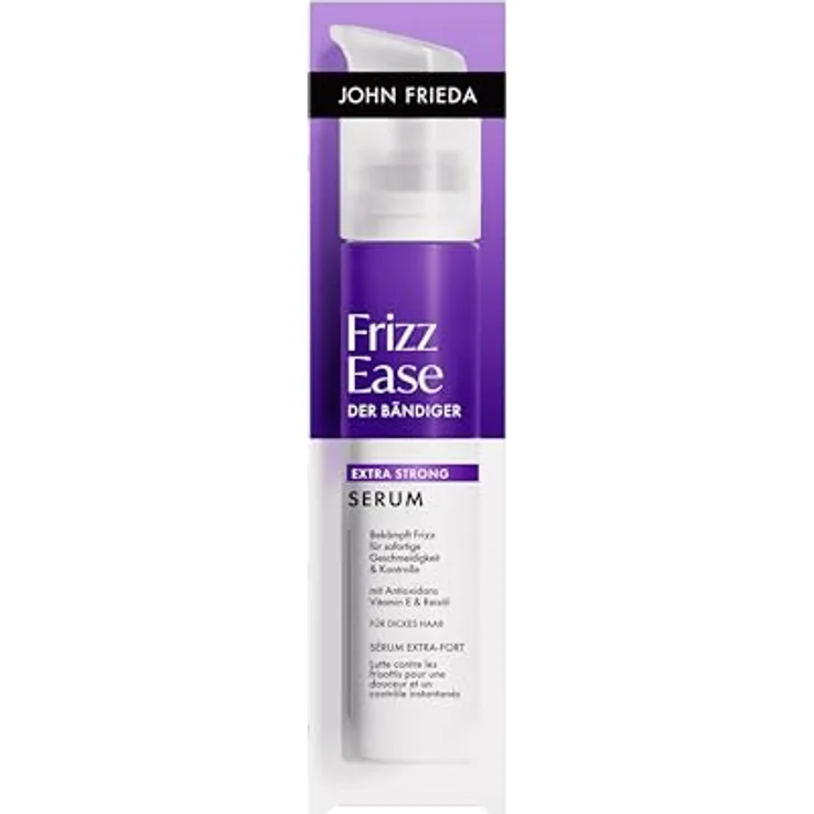 John Frieda Frizz Ease Serum - Der Bändiger - Extra strong - 50ml Hitzeschutz für dickes Haar, vegan