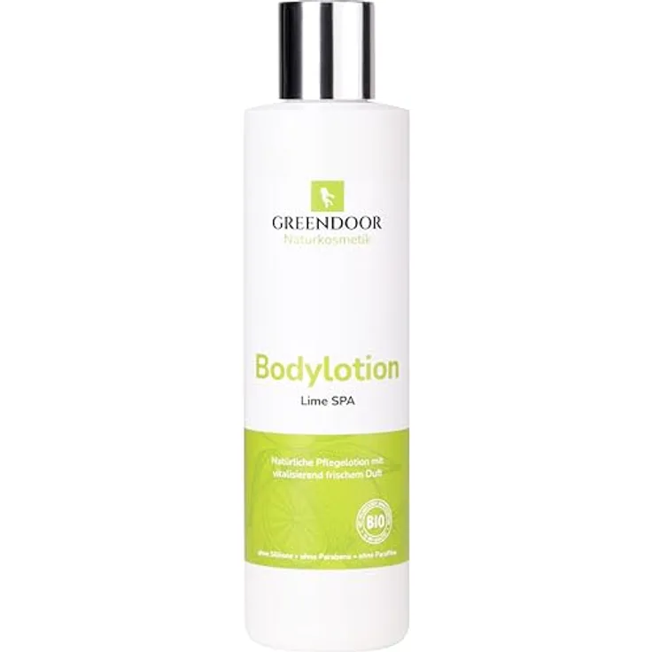 GREENDOOR Bodylotion Lime SPA 250ml, Skin Food für trockene Haut, vegane Körpermilch mit Bio Shea, frischer Duft, Naturkosmetik Body Lotion, natürliche Körperlotion unisex