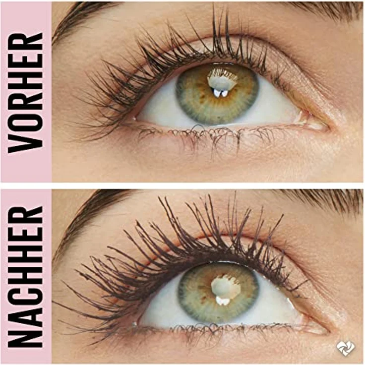 Maybelline New York Schwarze Wimperntusche für extrem lange Wimpern, Lash Sensational Sky High Mascara, Braun, 7,2 ml – Bild 2