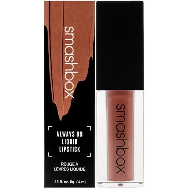 Smashbox Always On Liquid Lipstick, matter Flüssig-Lippenstift in Stepping Out, 4 ml mit hoher Pigmentierung und schnellem Trocknungs-Effekt