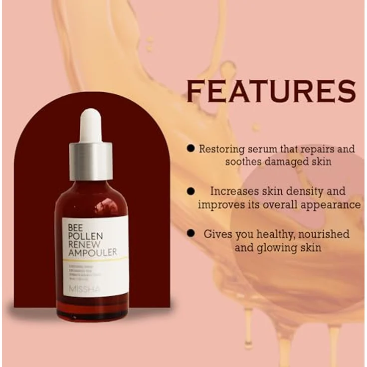 Missha Bee Pollen Renew Ampouler 40 ml, für eine gepflegte Haut – Bild 6