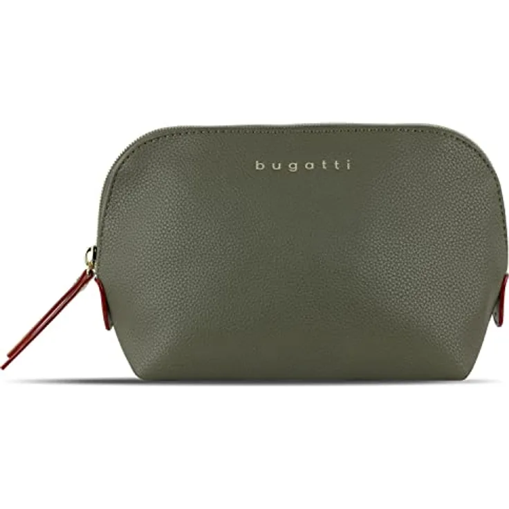 bugatti Ella Kulturbeutel, Kosmetiktasche, Toiletry Bag, Waschtasche, Waschbeutel, Toilettentasche in Olive