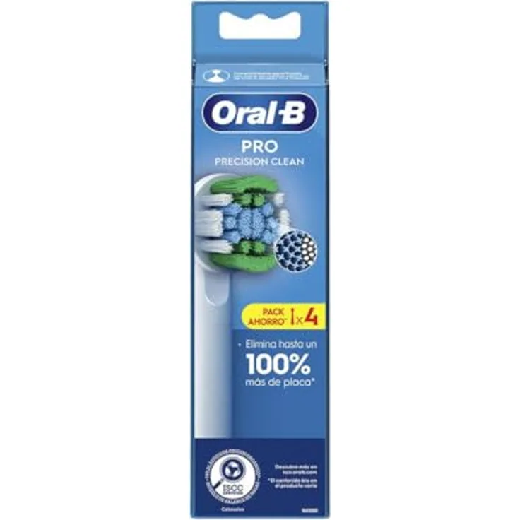 Oral-B Pro Precision Clean, Ersatzkopf für elektrische Zahnbürste, 4 Stück, langlebiger Kunststoff, flexibles Gummi, geschmacklos