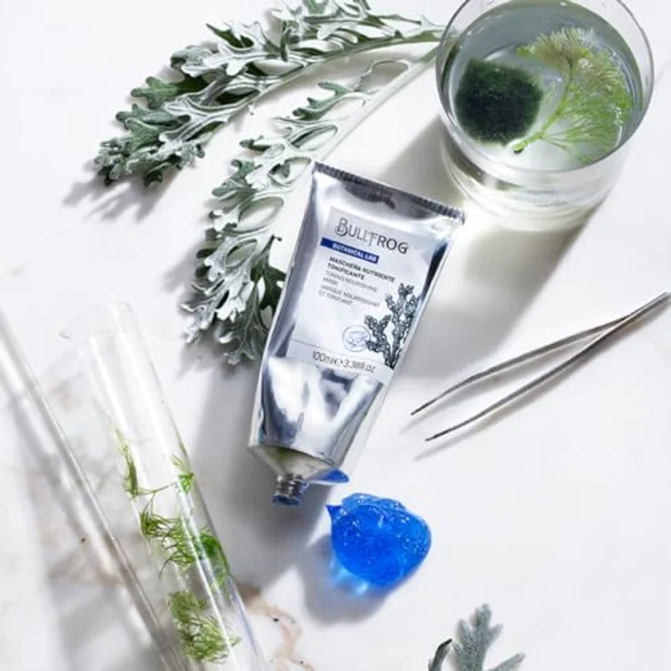 Bullfrog - Tonisierende und pflegende Maske: Regeneriert und spendet Feuchtigkeit, wirkt Trockenheit entgegen und verleiht Spannung, perfekt für trockene und dehydrierte Haut, 100 ml. – Bild 4