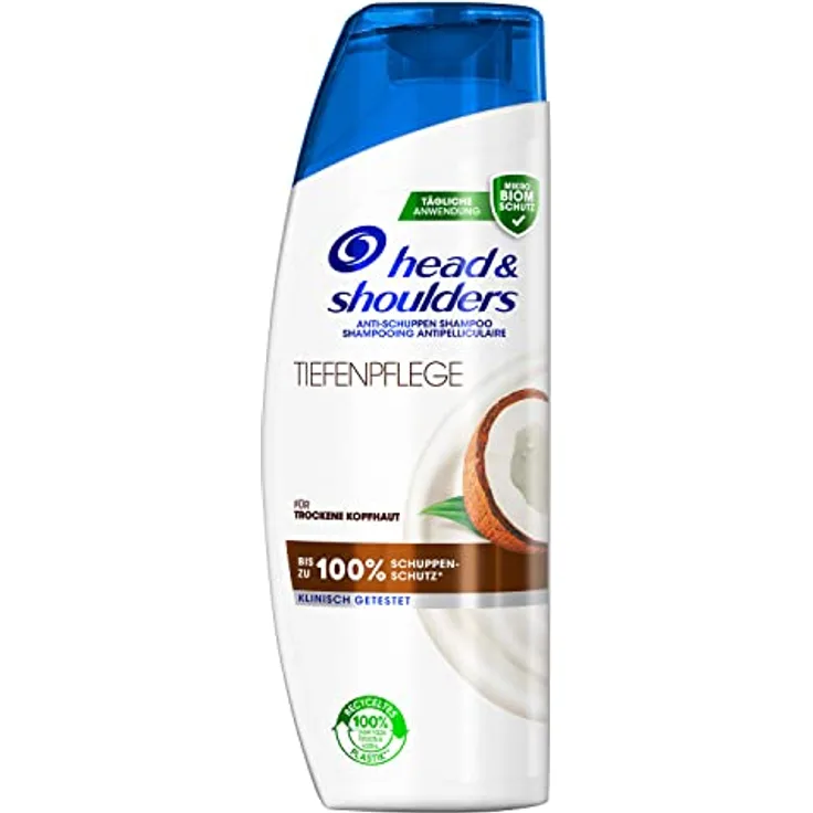 Head & Shoulders Tiefenpflege Anti-Schuppen Shampoo, Bis Zu 100% Schuppenschutz, 300ml