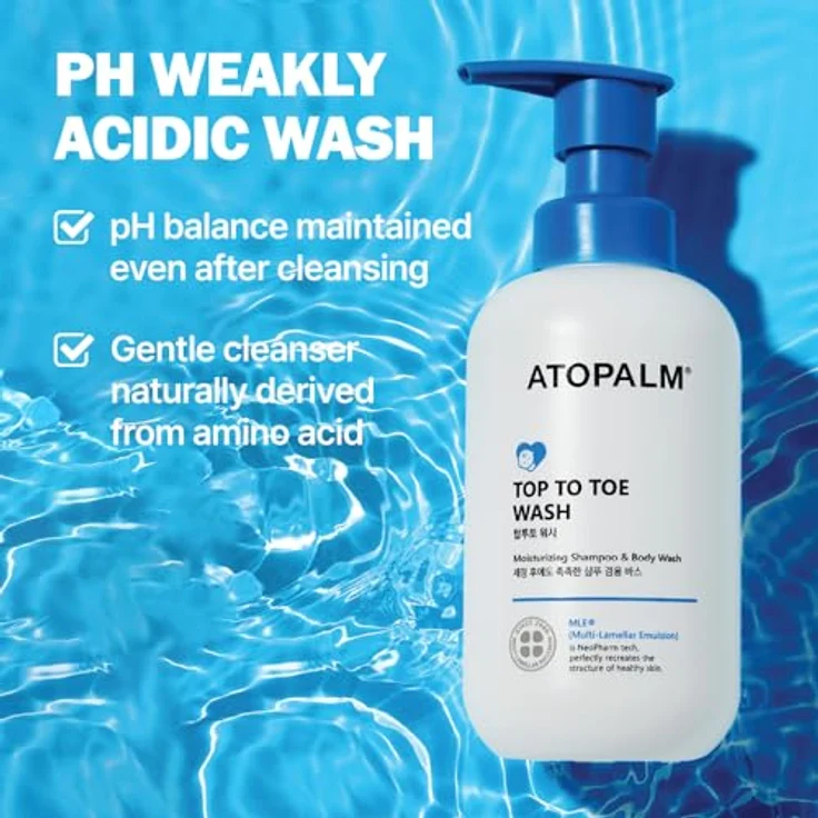ATOPALM MLE Cleansing Reinigungsgel, sanftes Shampoo für empfindliche Haut, 300 ml – Bild 4
