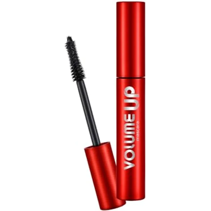 Flormar Volume Up Mascara, Intensiv Schwarz – Aufbau-Mascara mit Lifting-Effekt, schichtbar ohne Verklumpen, Silikonbürste trennt & verdichtet, langanhaltend, 12 ml