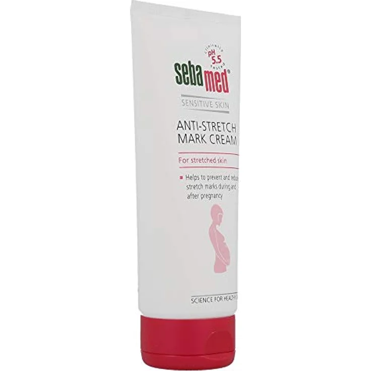 Sebamed Sensitive Skin Antistretch Mark Cream Creme Gegen Dehnungsstreifen 200 ml – Bild 2