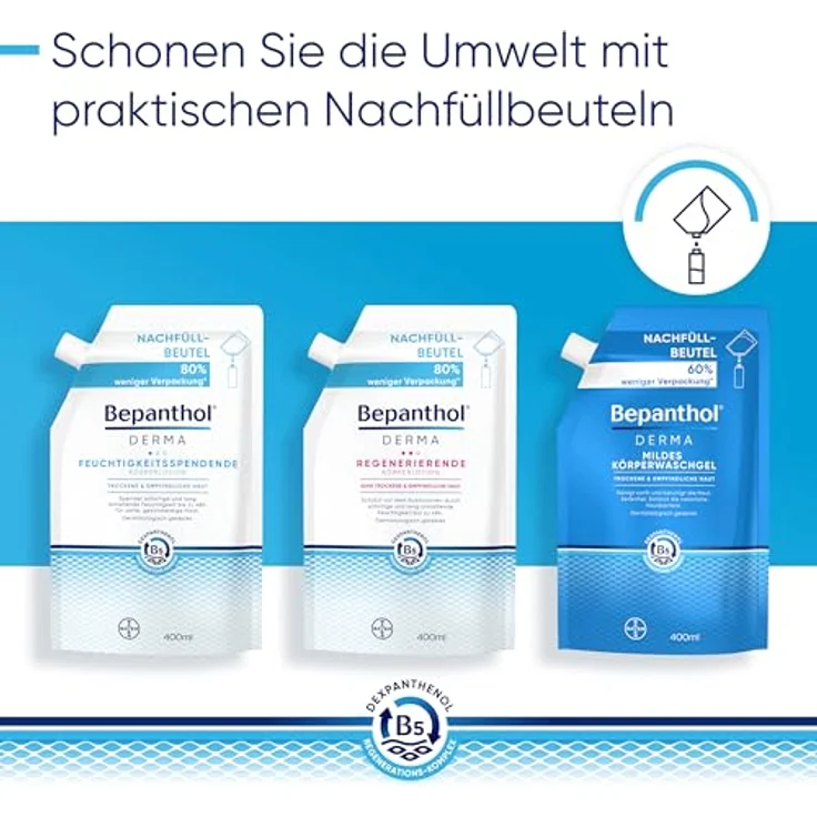 Bepanthol Derma mildes Körperwaschgel, seifenfreies Gel für empfindliche und trockene Haut, 400 ml – Bild 13