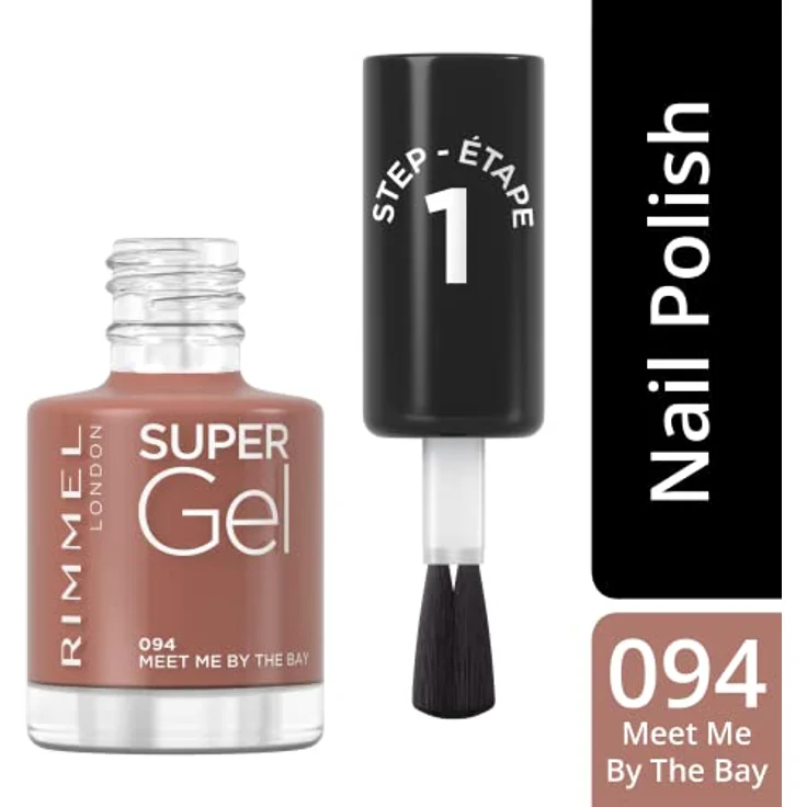 Rimmel London Super Gel Nagellack, 94 Meet Me By The Bay, 12 ml - Langanhaltender Gel-Nagellack mit Hochglanz-Finish, ohne UV-Lampen – Bild 5
