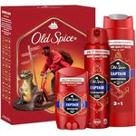 Old Spice Urban Traveller Geschenkset, Captain Deostick (50 ml), Deospray (150 ml), Duschgel (250 ml), langanhaltender Duft in Parfumqualität, 24/7 Frische