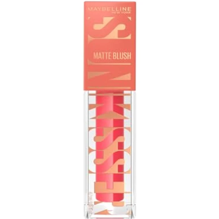 MAYBELLINE NEW YORK Sunkisser Matte flüssiges Rouge, mattes Blush in Pink Mirage, 4.7 ml – Bild 1