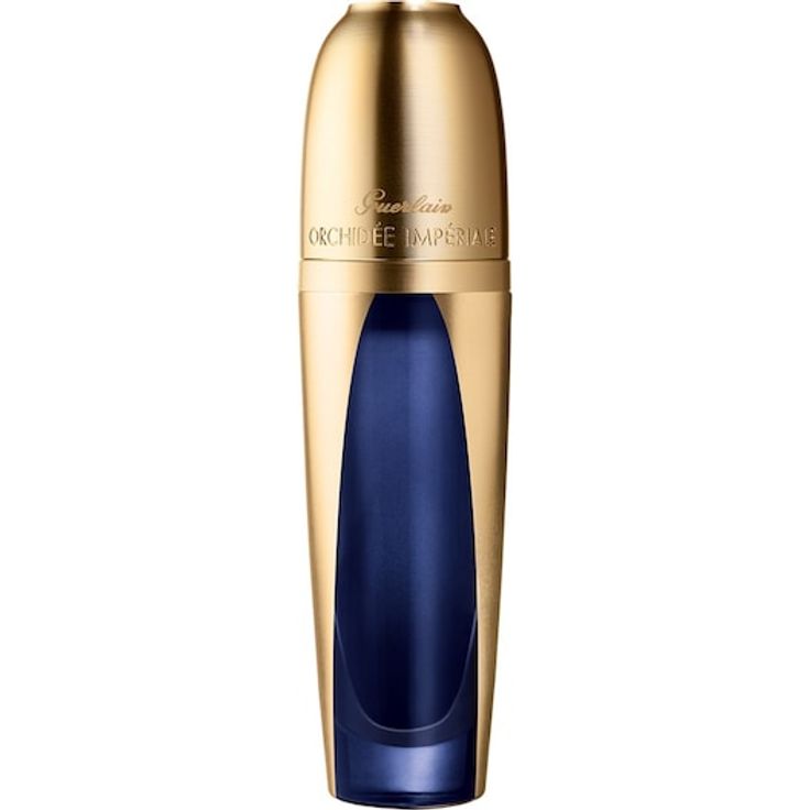 GUERLAIN Orchidée Impériale Globale Anti Aging Pflege Serum, Gesichtsserum für Damen mit straffendem Effekt, 50 ml, blau/gold