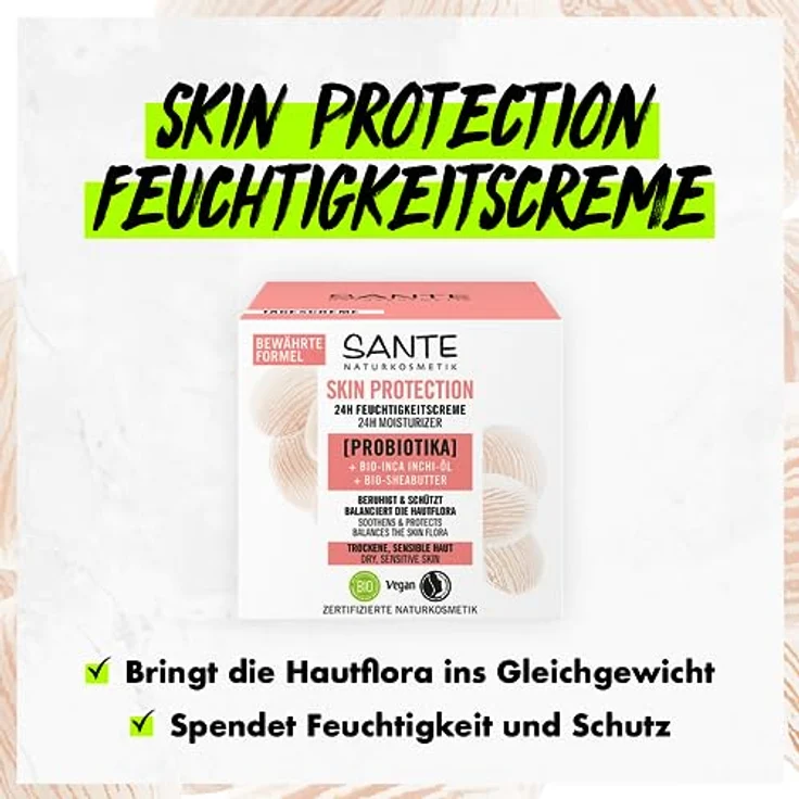 Sante Naturkosmetik Feuchtigkeitscreme mit Probiotika, 50 ml – Bild 3