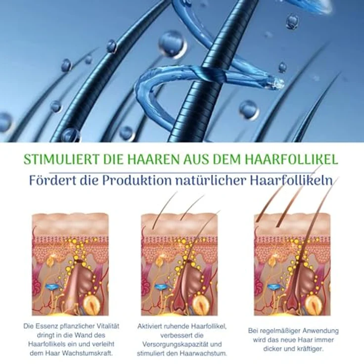 P-Beauty Rosmarinöl & Rizinusöl, Ätherisches Öl 120ml für Haarwachstum & Hautpflege, feuchtigkeitsspendend, Anti-Schuppen, Kopfhaut- und Gesichtspflege – Bild 5