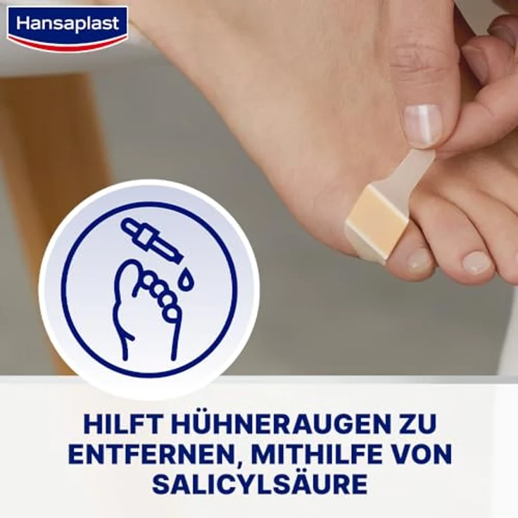 Hansaplast Hühneraugen Pflaster 1er Pack (1 x 8 Stück), Heftpflaster zur Entfernung von Hühneraugen, schmerzlindernde Fußpflaster mit sicherem Halt – Bild 5