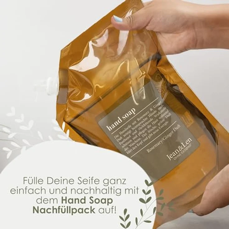 Jean & Len Ohne Gedøns* Rosemary / Ginger Duft Flüssigseife 250 ml – Bild 6
