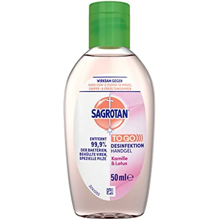 Sagrotan Hand-Desinfektionsgel Kamille & Lotus Desinfektionsmittel für die Hände in handlicher Reisegröße 1 x 50 ml antibakterielles Gel - Preisvergleich – Bild 2