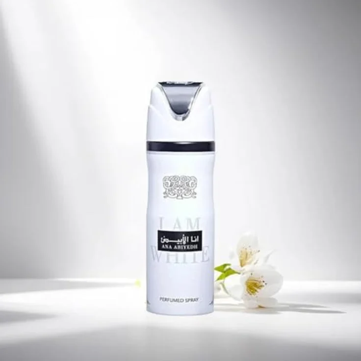 Lattafa Ana Abiyedh I Am White, Parfümiertes Deodorant Spray für Herren, 170 g – frische Noten von Orange und Bergamot, mit Vanille und Amber – Bild 4