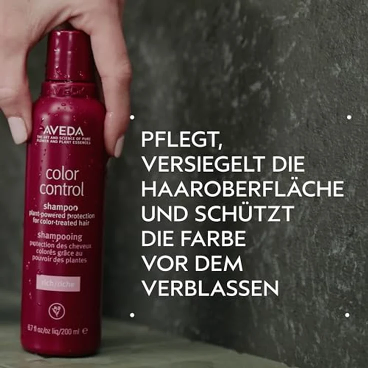 Aveda Color Control Shampoo Rich 200ml, 100% VEGANER FARBSCHUTZ & PFLEGE, für alle Haartypen: mittel bis dick – Bild 3