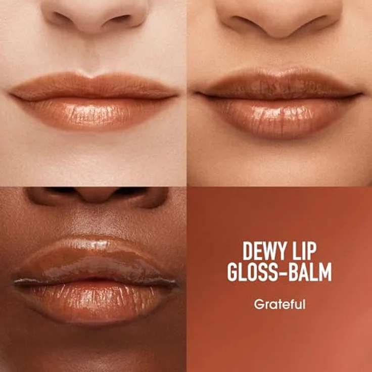 bareMinerals Dewy Lip Gloss-Balm, feuchtigkeitsspendender Lipgloss mit Strahlkraft, 2,3 g, Farbe Affection – Bild 3