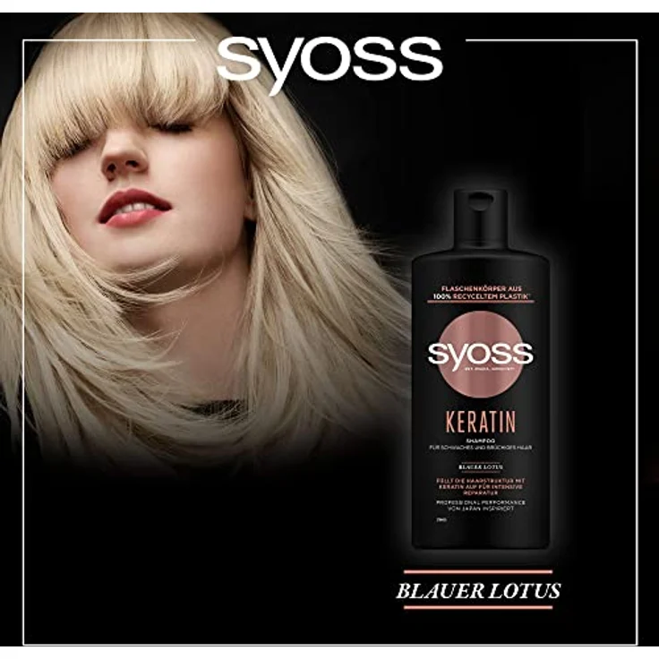 syoss Haarpflege syoss Haarpflege Keratin Shampoo Haarshampoo 440 ml – Bild 2