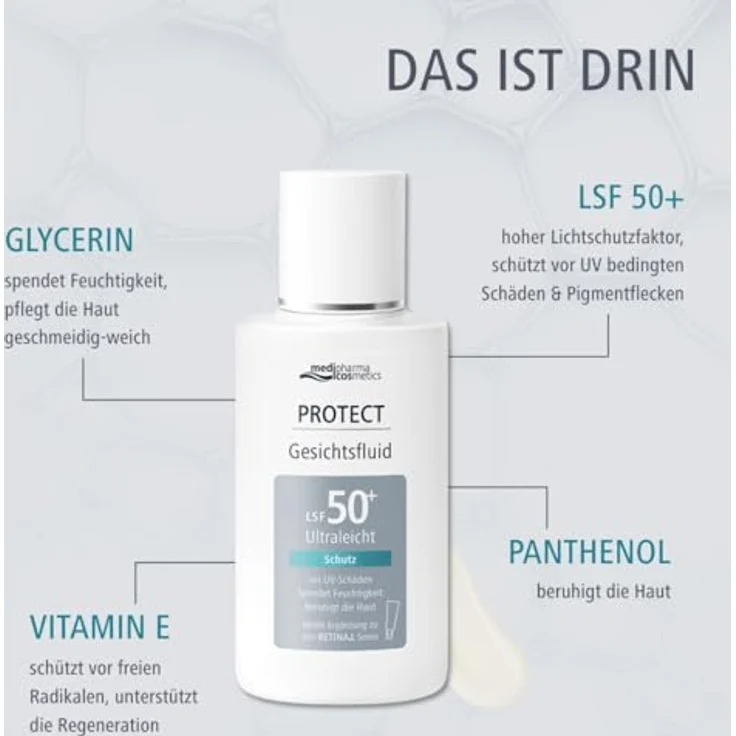Dr. Theiss Medipharma cosmetics Protect Gesichtsfluid LSF 50+, high-UV-Schutz, 50 ml – Bild 7