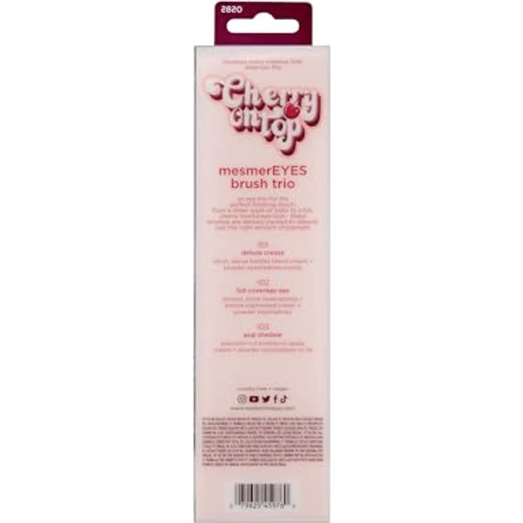 Real Techniques Cherry On Top MesmerEyes Augen-Make-up-Pinselset, Profi Pinsel Set für Damen, 3 St. – Bild 12