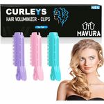 CURLEYS Hair Voluminizing Clips Haarwurzelclips Lockenwickler, Haar Volumen Clip Roller Haarklammer Haarklemme [3er Set]