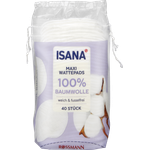 ISANA Wattepads 100% Bio-Baumwolle, 40 St.