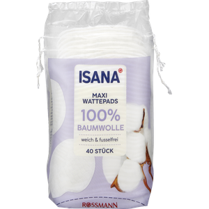 Bild für ISANA Wattepads 100% Bio-Baumwolle